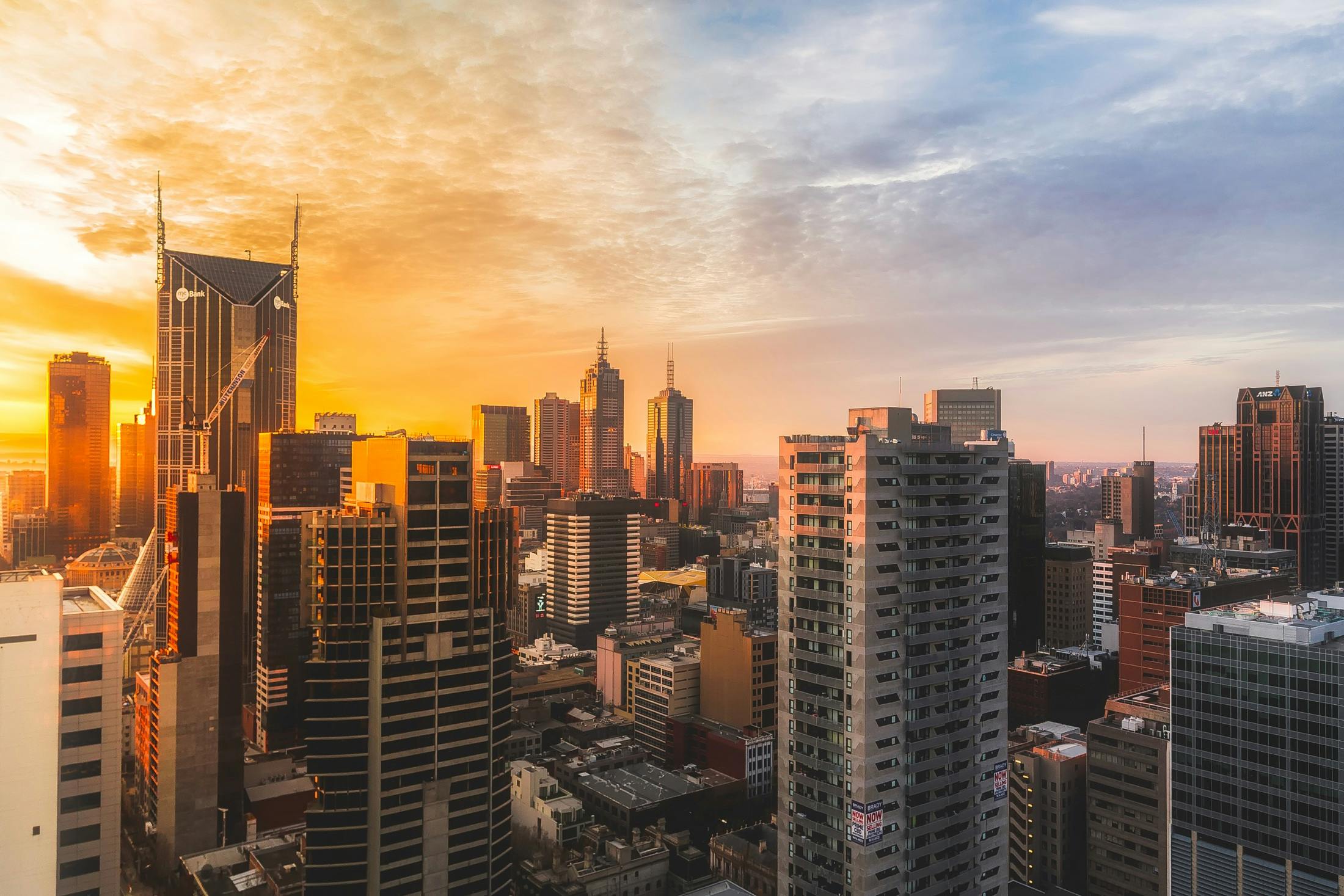 A skyline view of Melbourne, Victoria, where individuals and businesses may require a police check or background screening for employment, licensing, or compliance purposes